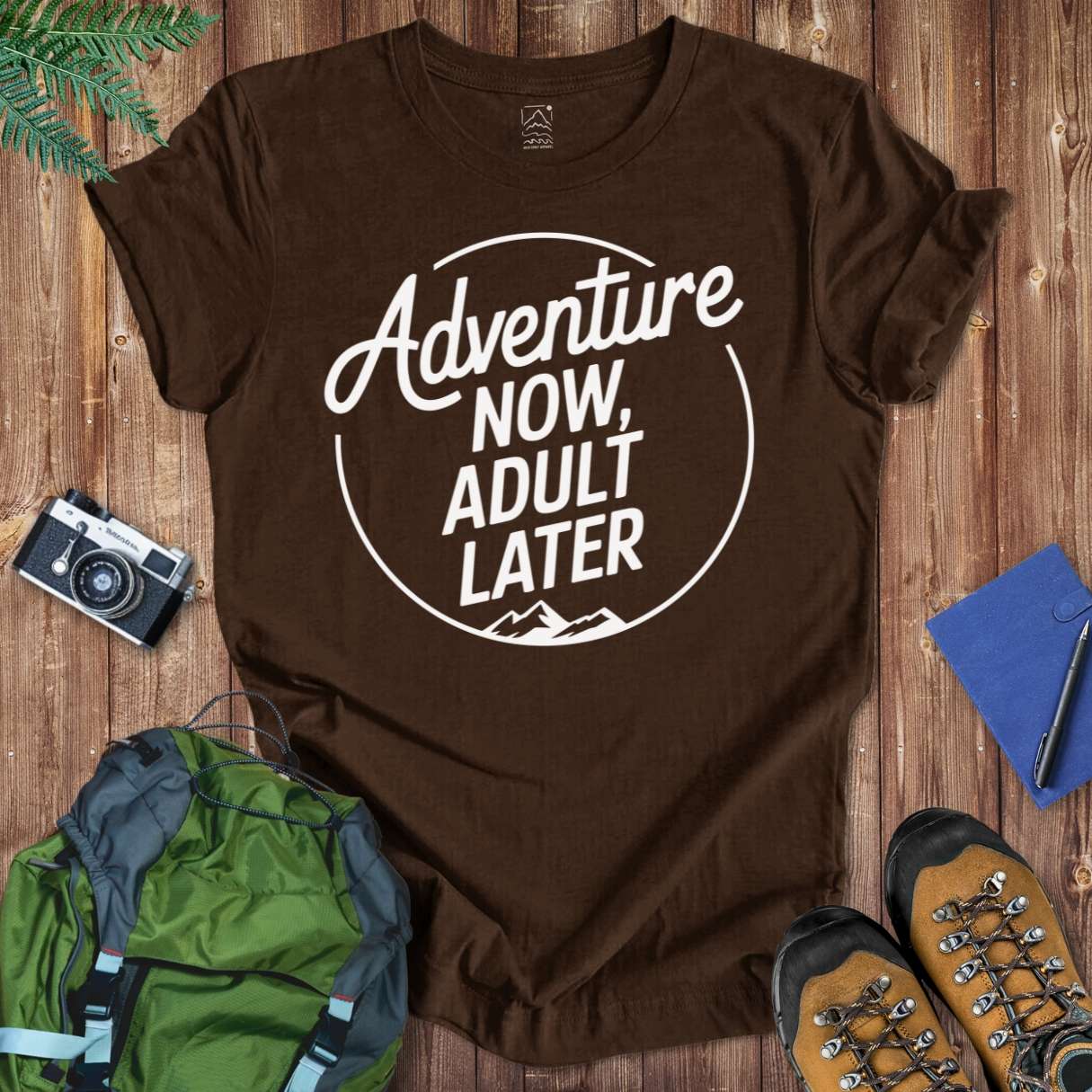 Adult Later Tee T-Shirt Brown / S