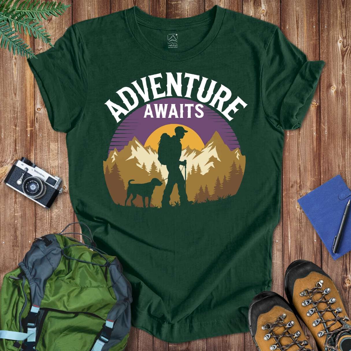 Adventure Dog Tee T-Shirt Forest / S