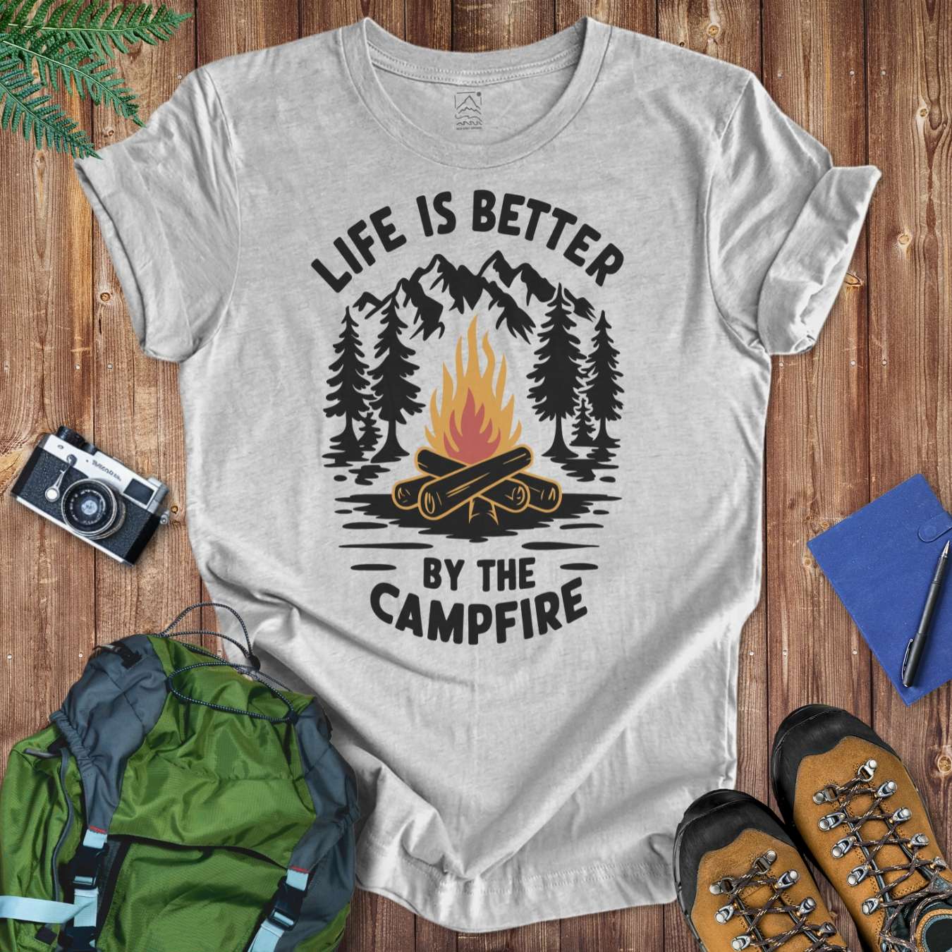 Better By The Campfire Tee T-Shirt Athletic Heather / S