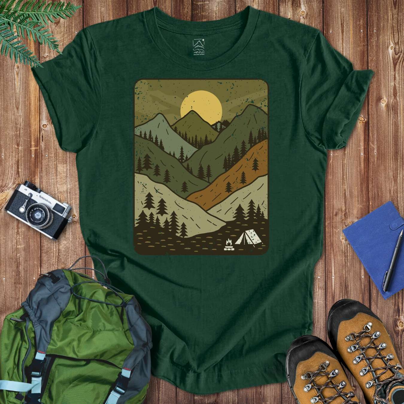 Camping Nostalgia Tee T-Shirt Forest / S