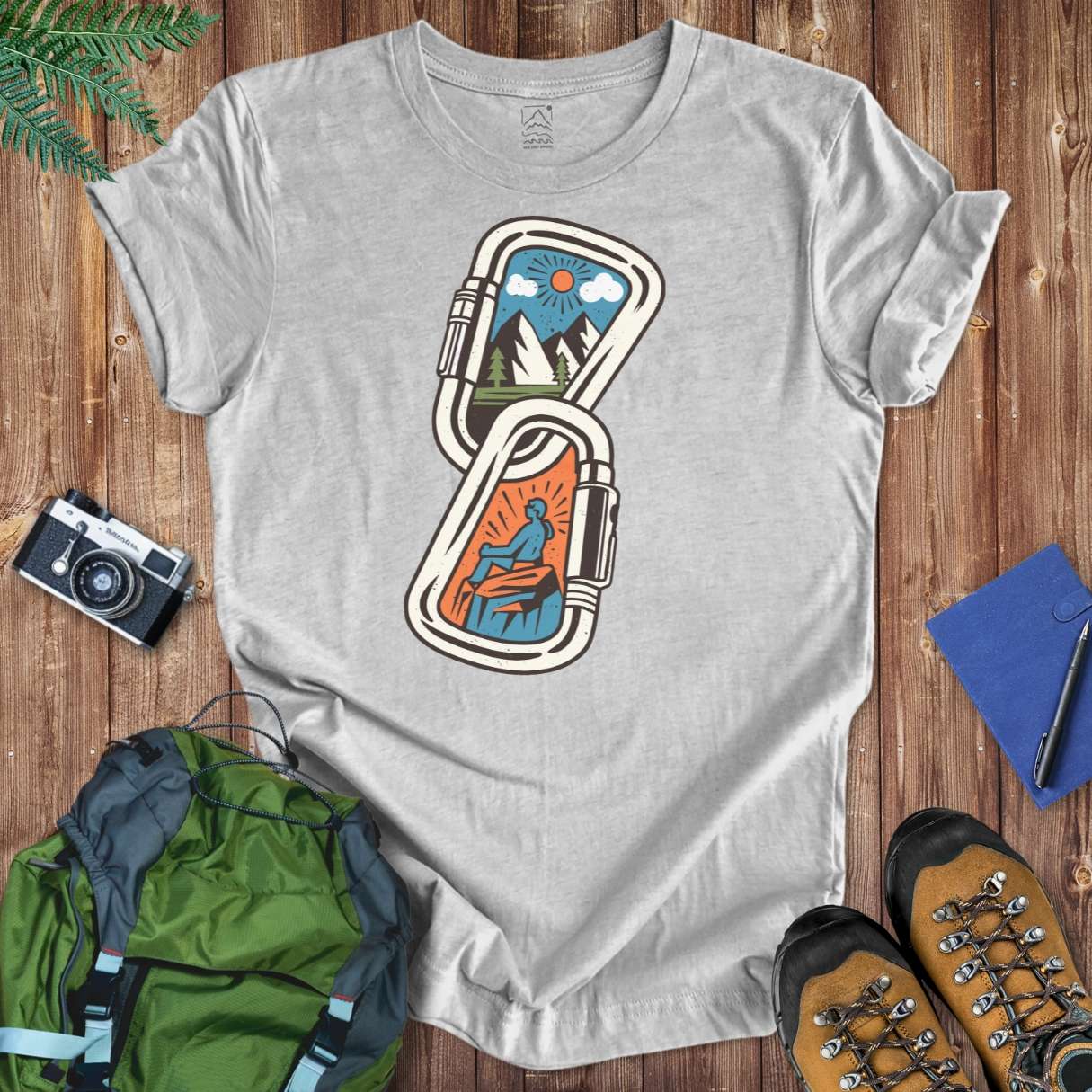 Carabiner Tee T-Shirt Athletic Heather / S