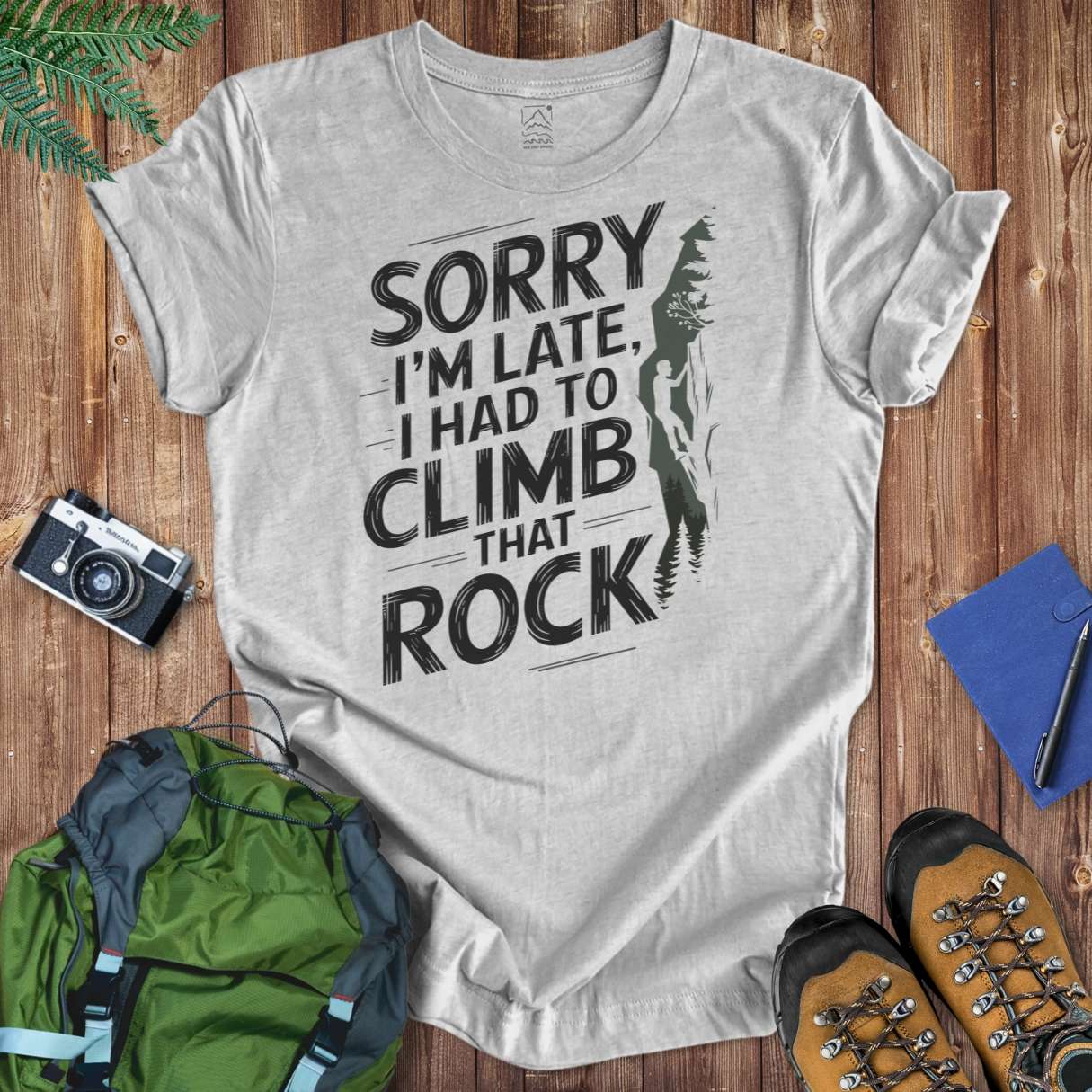 Climb That Rock Tee T-Shirt Athletic Heather / S