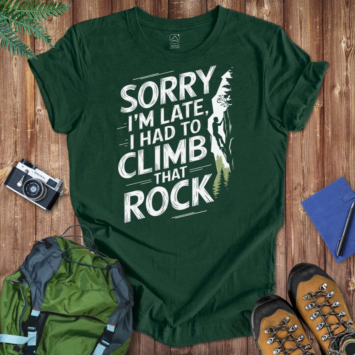 Climb That Rock Tee T-Shirt Forest / S