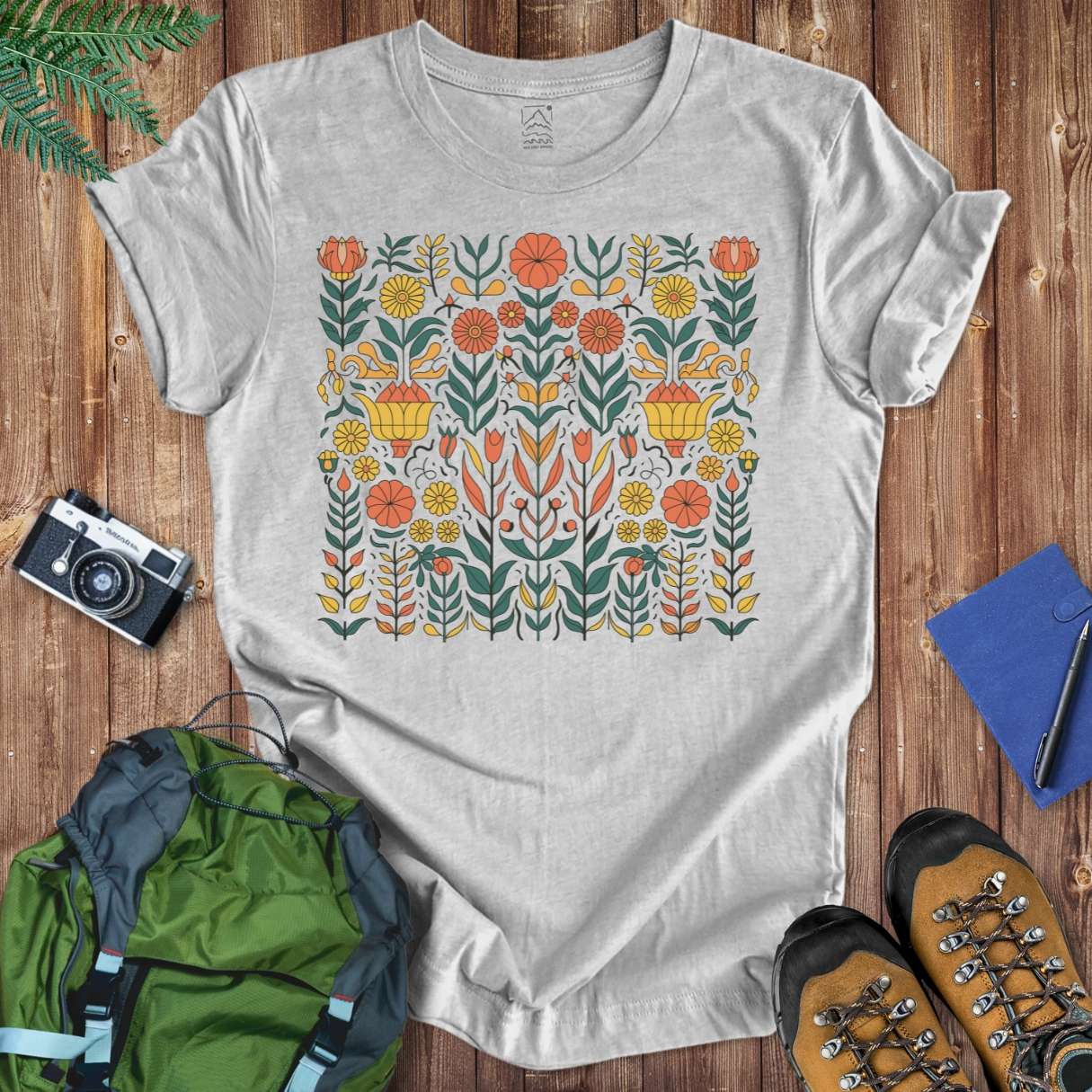 Cottage Flower Tee T-Shirt Athletic Heather / S