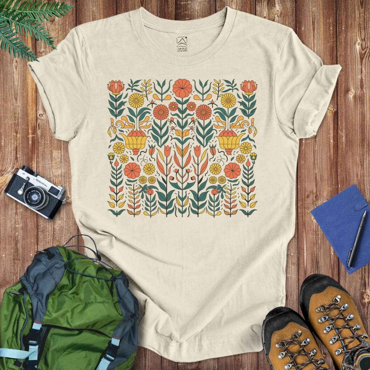 Cottage Flower Tee T-Shirt Natural / S