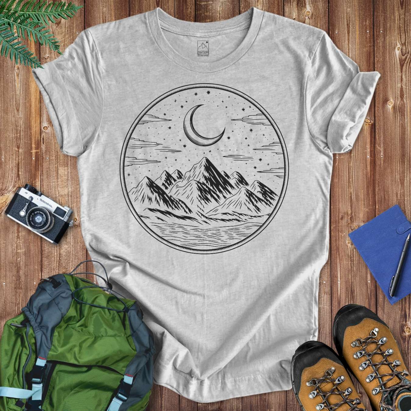 Crescent Night Tee T-Shirt Athletic Heather / S