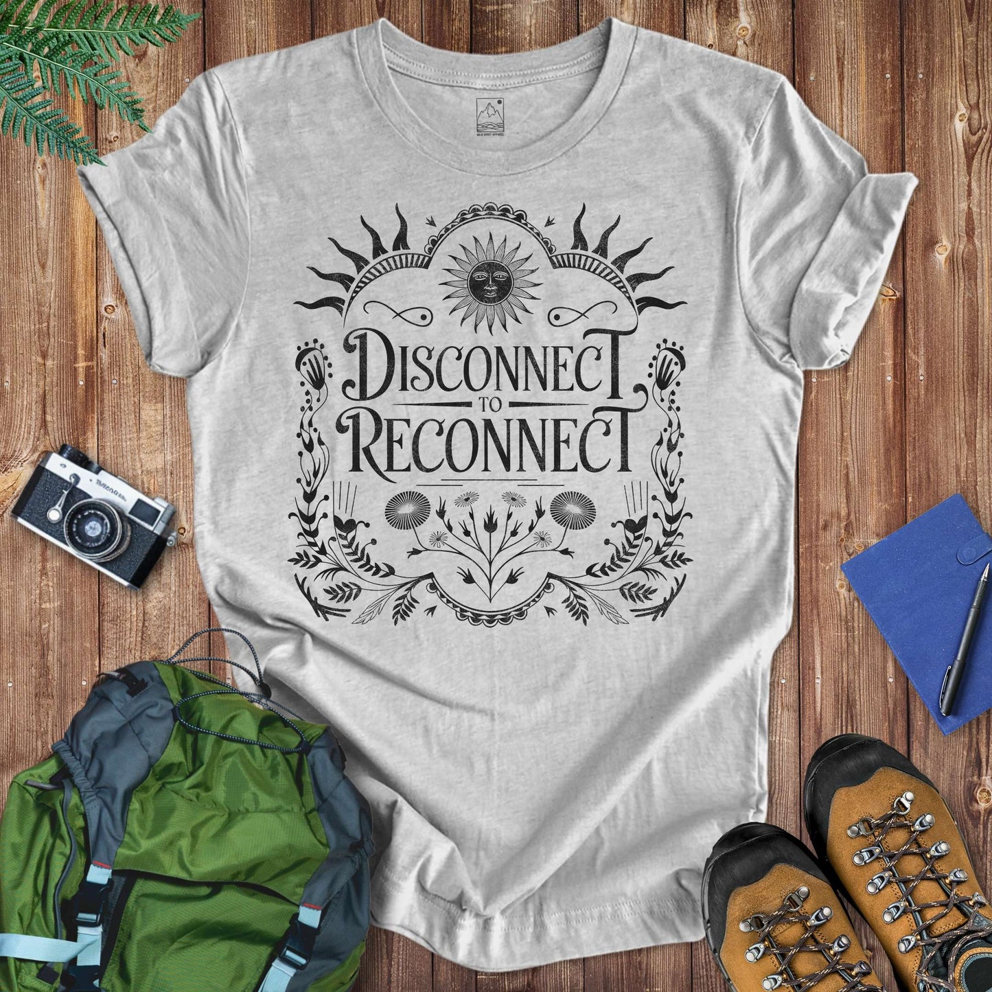 Disconnect Floral Tee T-Shirt Athletic Heather / S