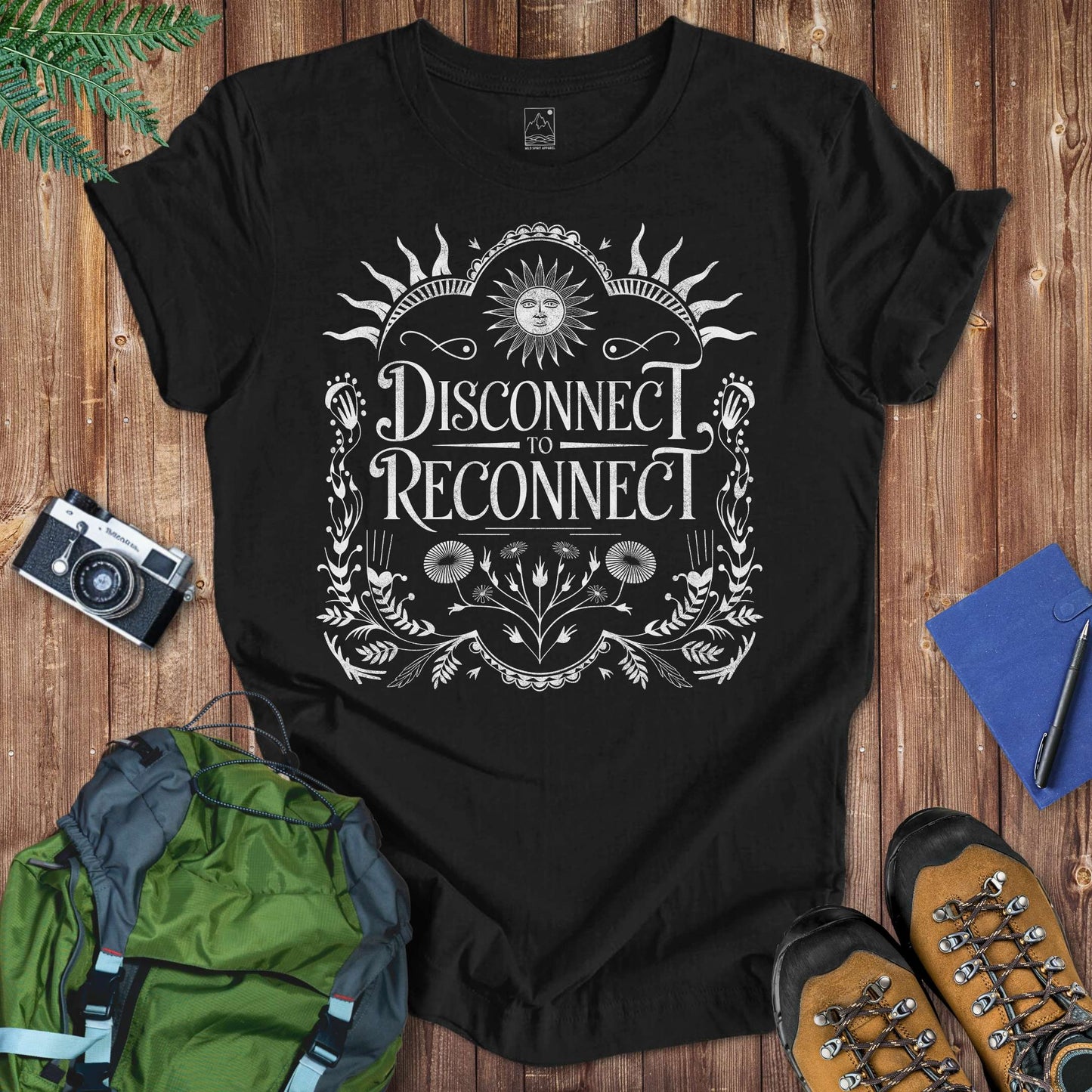 Disconnect Floral Tee T-Shirt Black / S