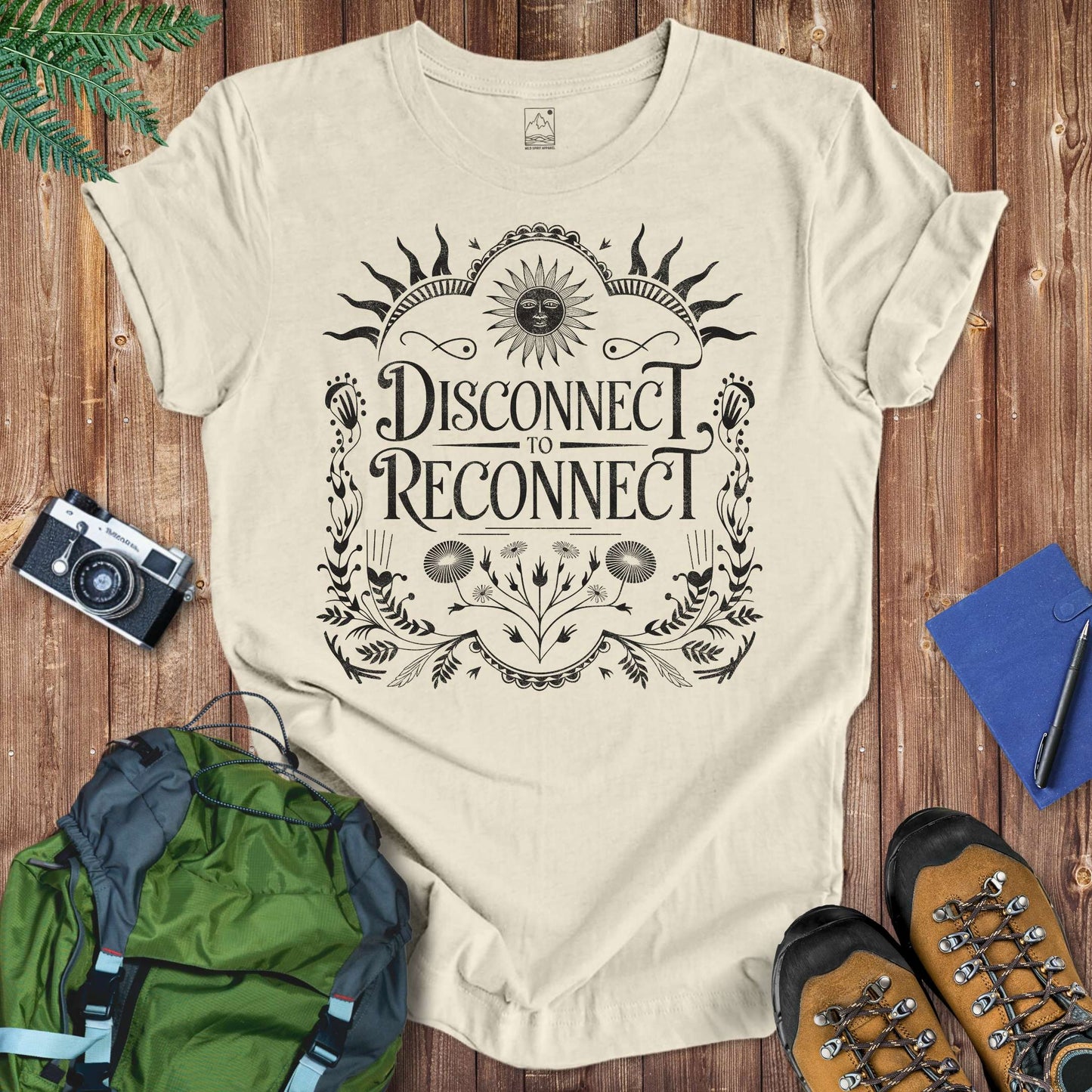 Disconnect Floral Tee T-Shirt Natural / S