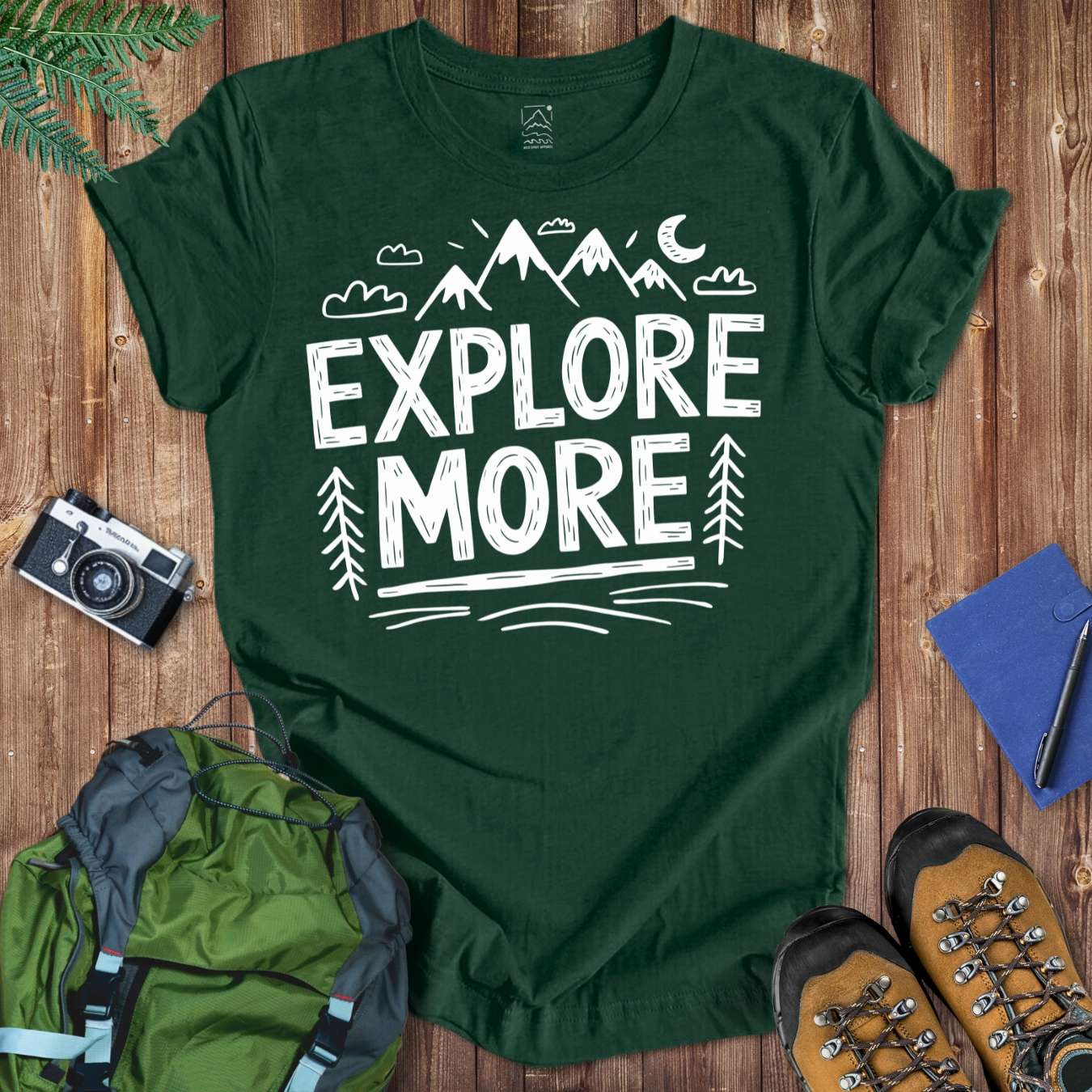 Explore More Doodle Tee T-Shirt Forest / S