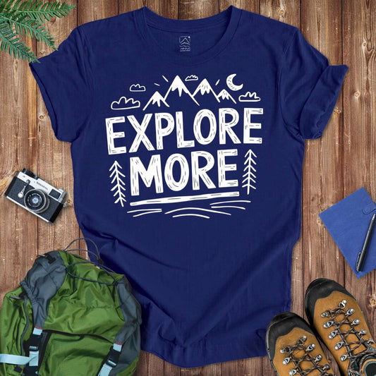 Explore More Doodle Tee T-Shirt Navy / S