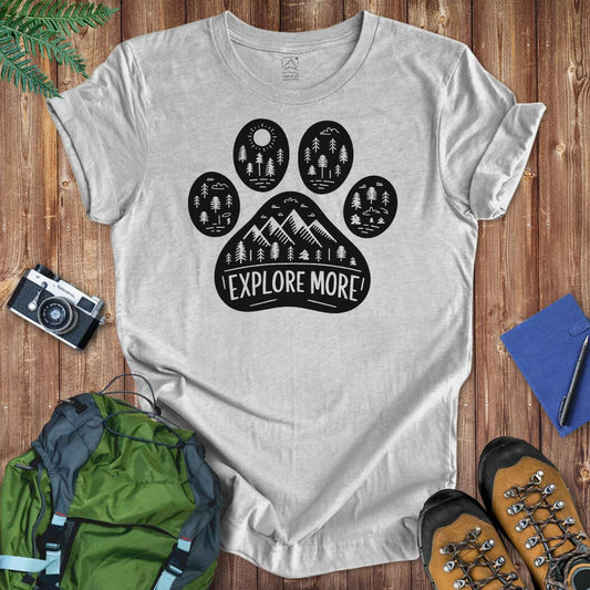 Explore Paw Tee T-Shirt Athletic Heather / S