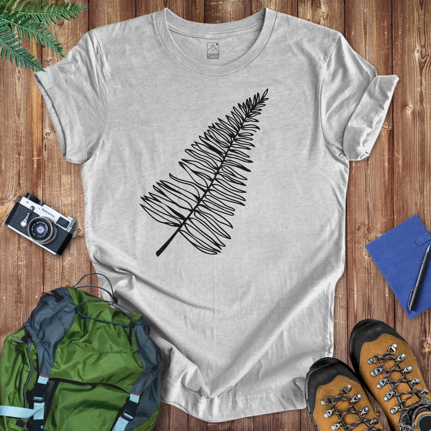 Fern Leaf Tee T-Shirt Athletic Heather / S