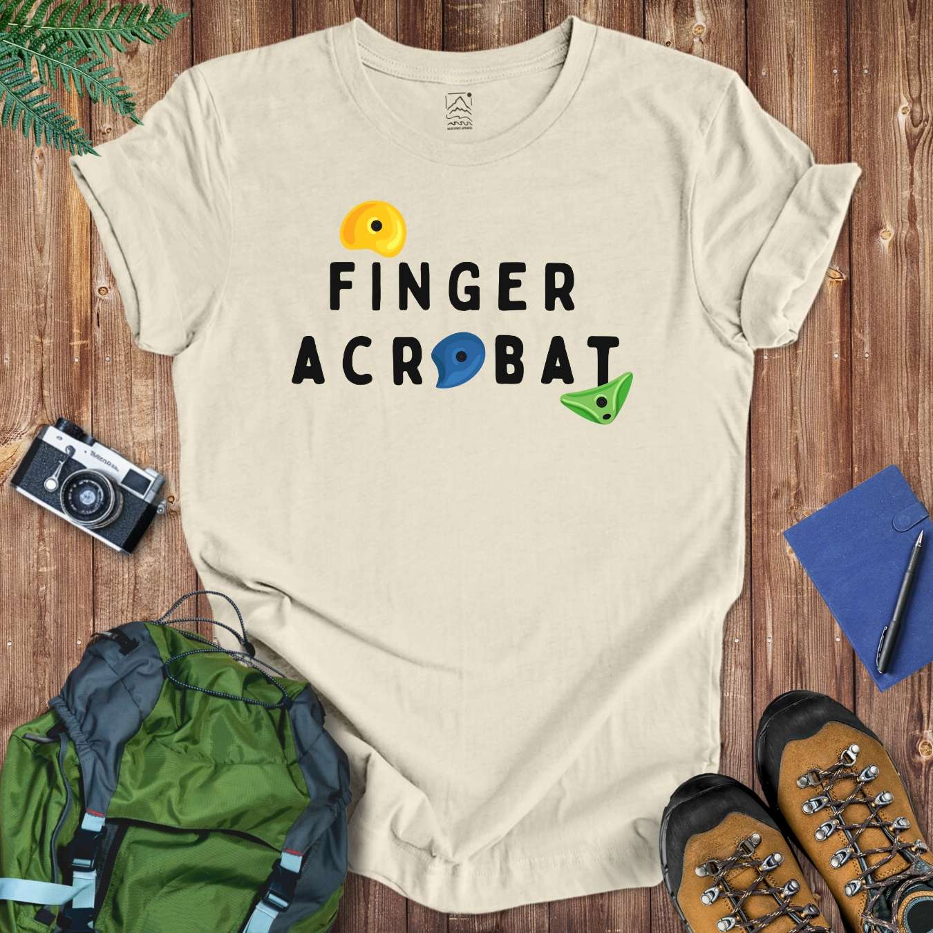 Finger Acrobat Tee T-Shirt Natural / S