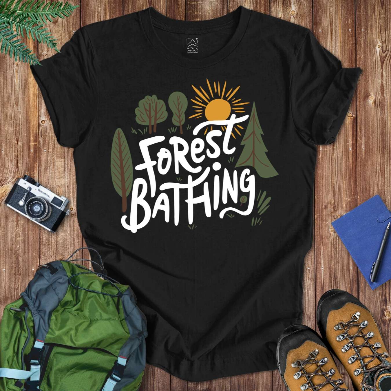 Forest Bathing Tee T-Shirt Black / S