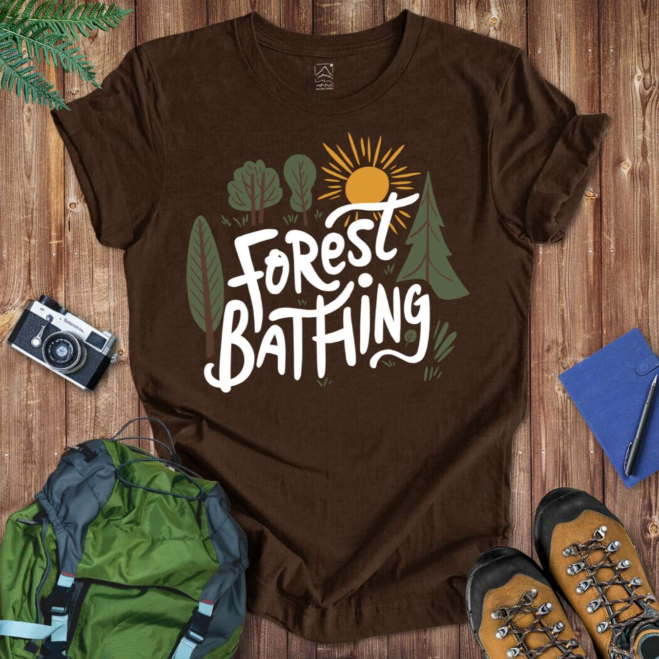 Forest Bathing Tee T-Shirt Brown / S