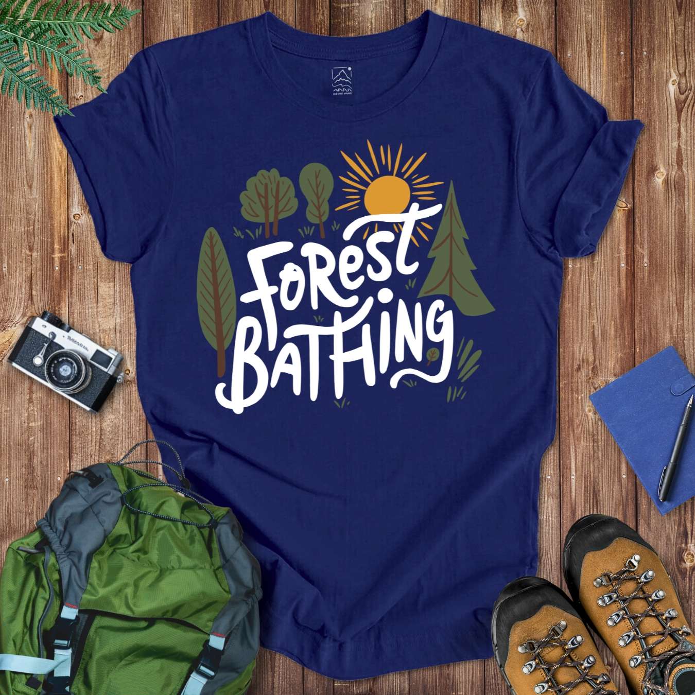 Forest Bathing Tee T-Shirt Navy / S