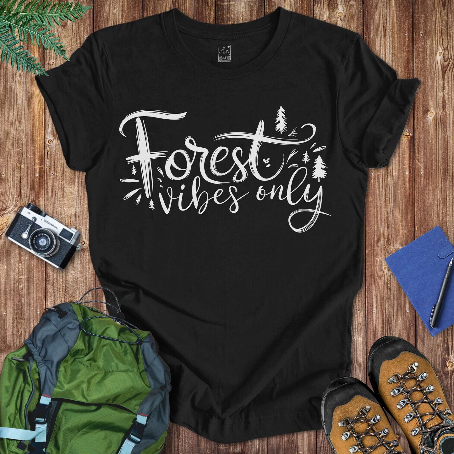 Forest Vibes Tee T-Shirt Black / S