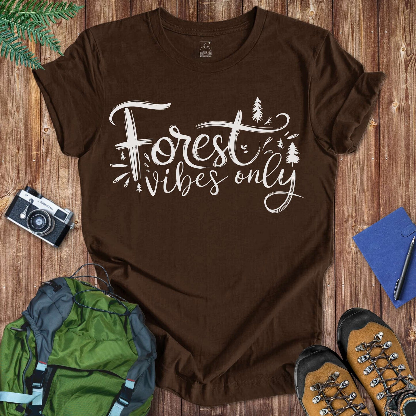 Forest Vibes Tee T-Shirt Brown / S