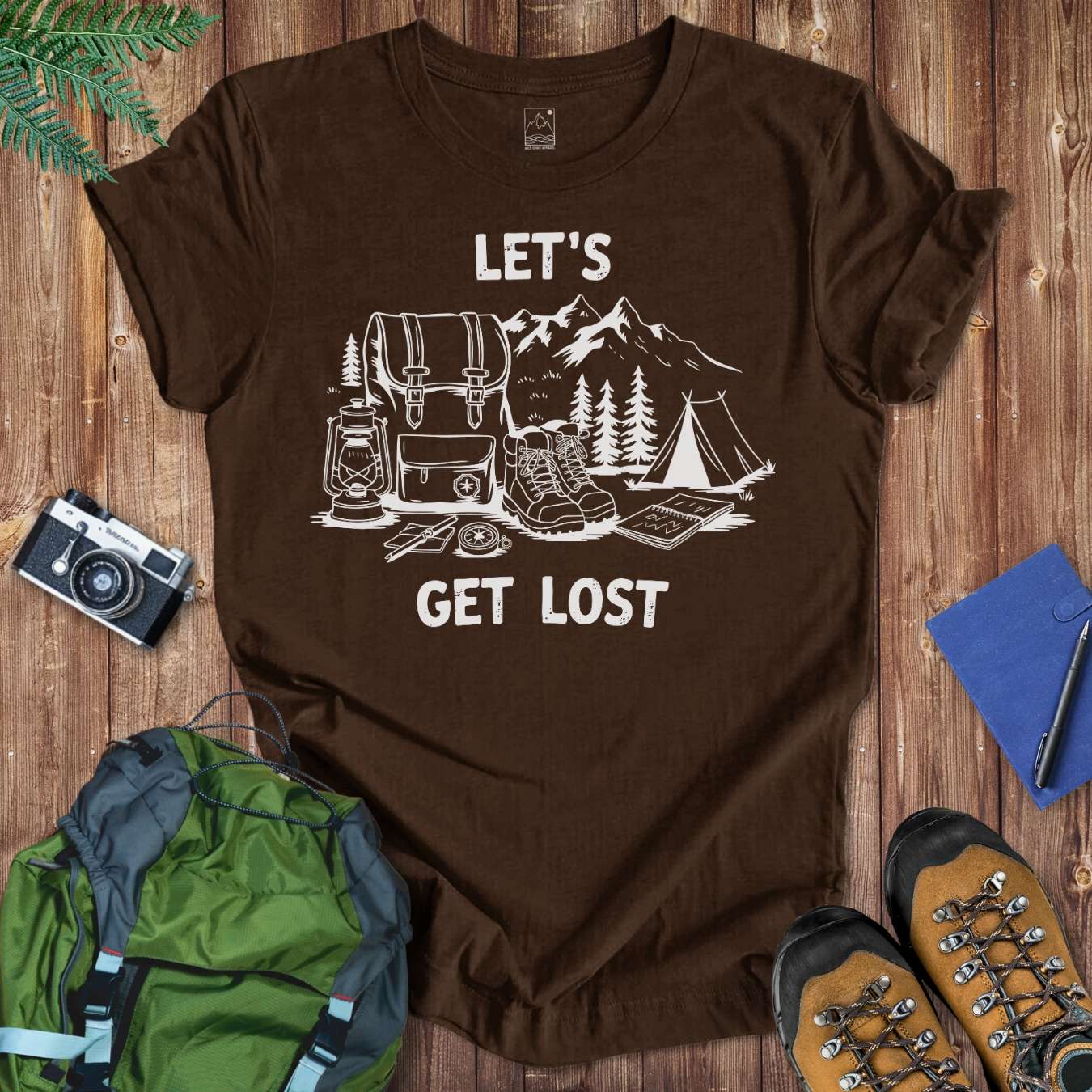 Get Lost Items Tee T-Shirt Brown / S