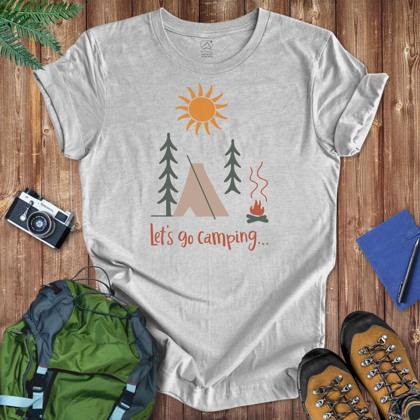 Go Camping Tee T-Shirt Athletic Heather / S