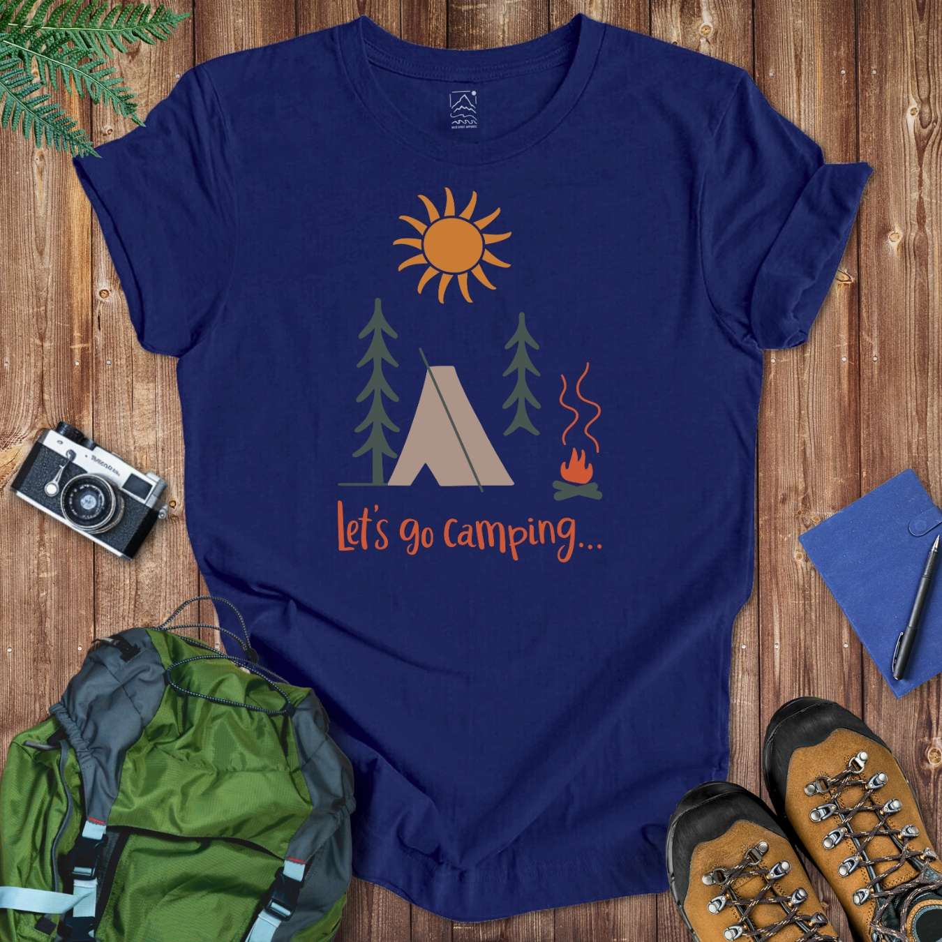 Go Camping Tee T-Shirt Navy / S