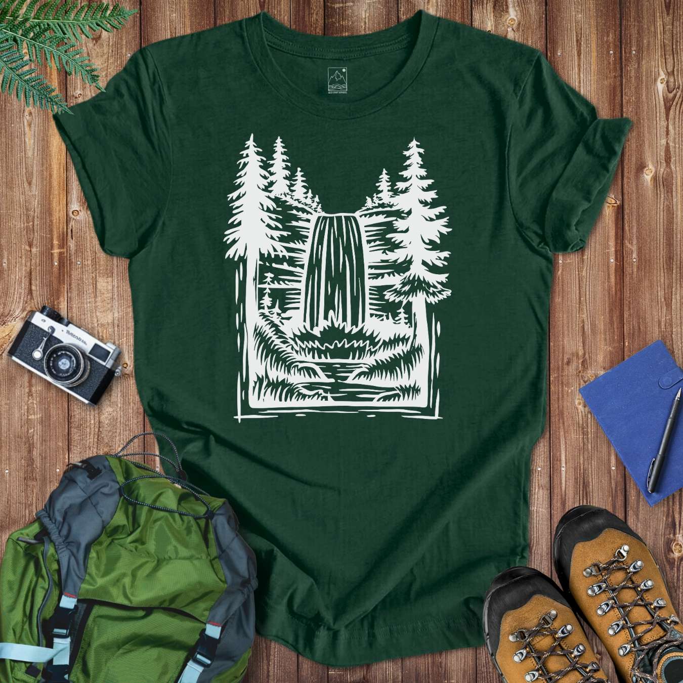 Great Waterfall Tee T-Shirt Forest / S