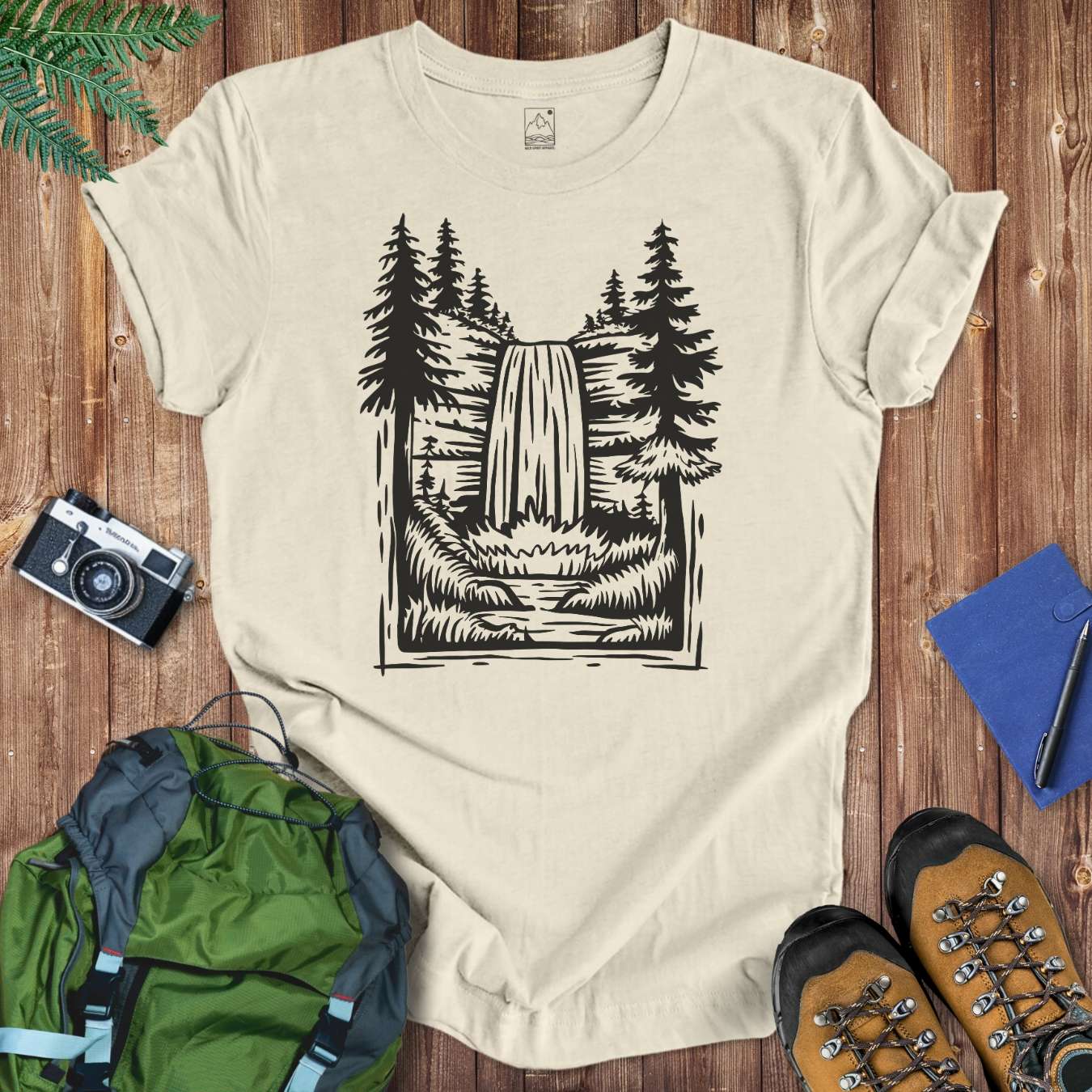 Great Waterfall Tee T-Shirt Natural / S