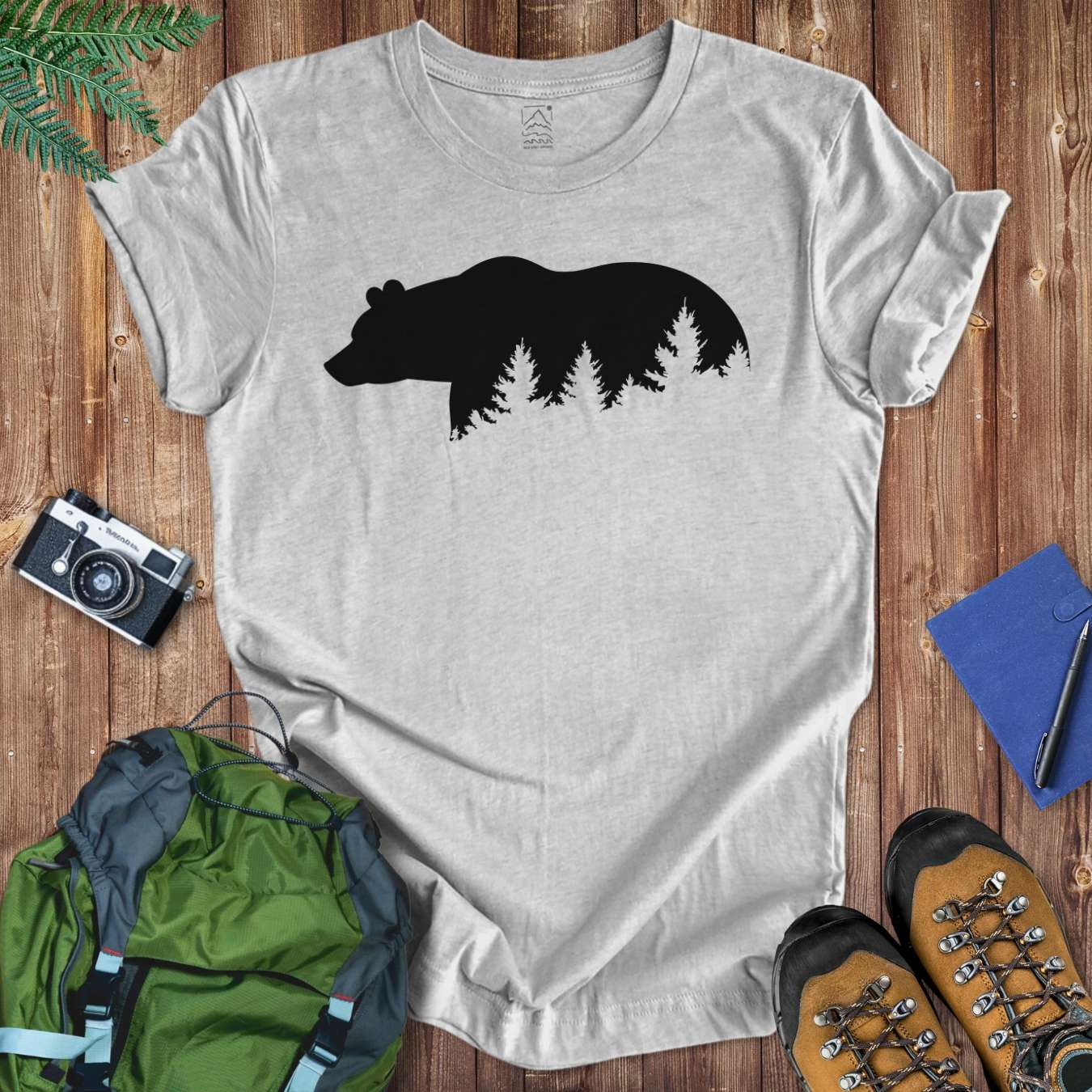 Grizzly Silhouette Tee T-Shirt Athletic Heather / S