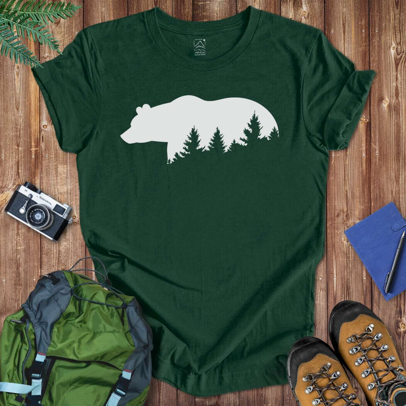 Grizzly Silhouette Tee T-Shirt Forest / S