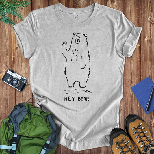 Hey Bear Tee T-Shirt Athletic Heather / S