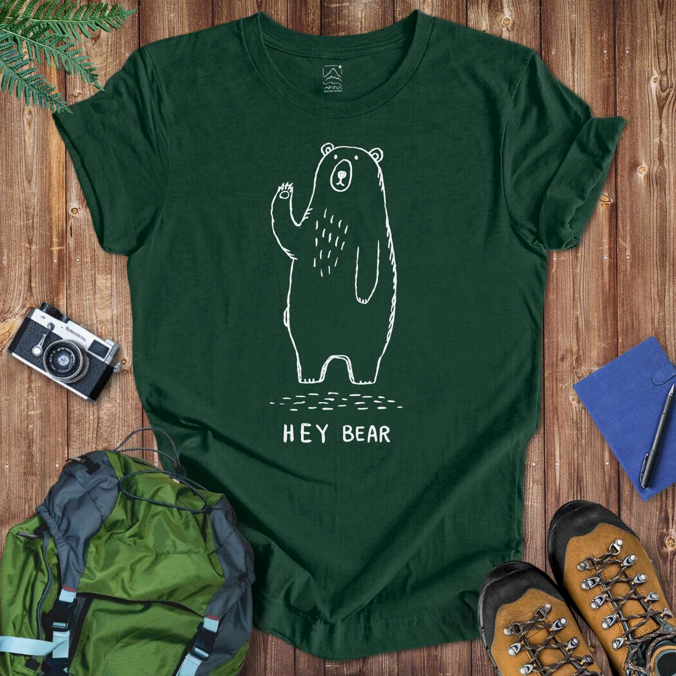 Hey Bear Tee T-Shirt Forest / S