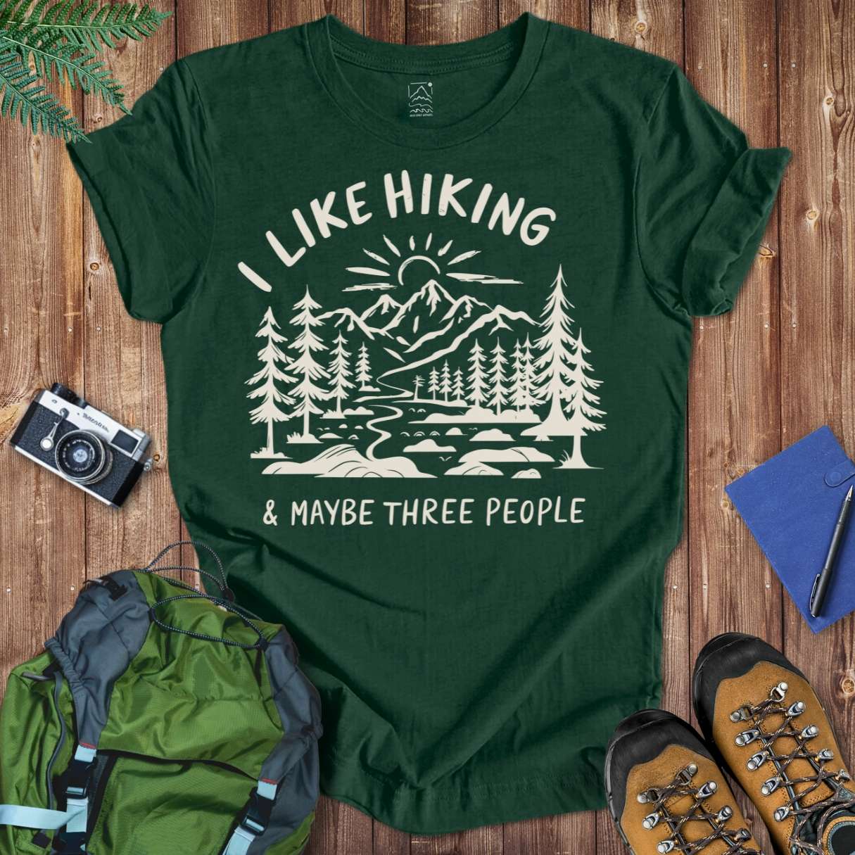 Hiking & 3 Tee T-Shirt Forest / S