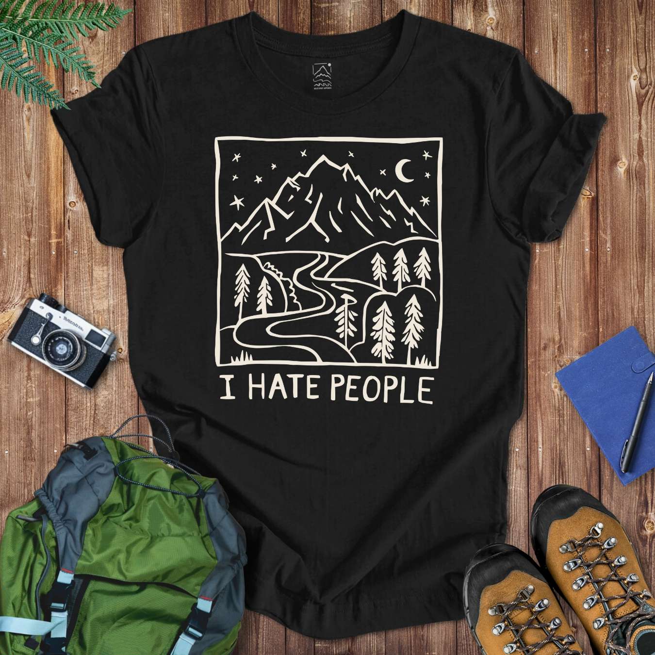 I Hate People Tee T-Shirt Black / S