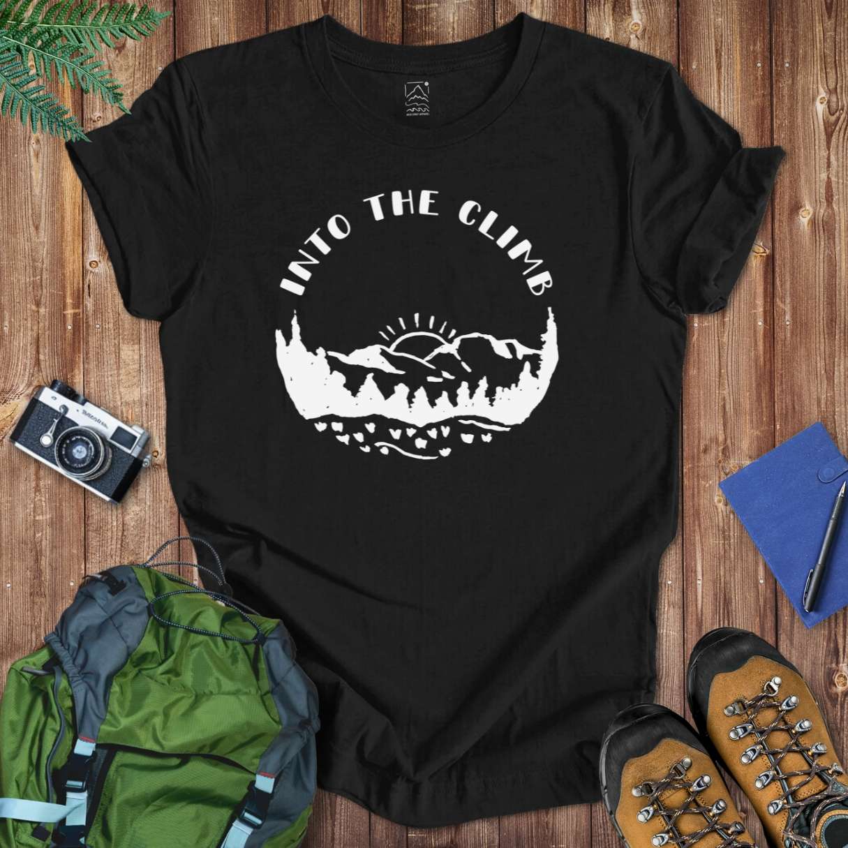 Into The Climb Tee T-Shirt Black / S