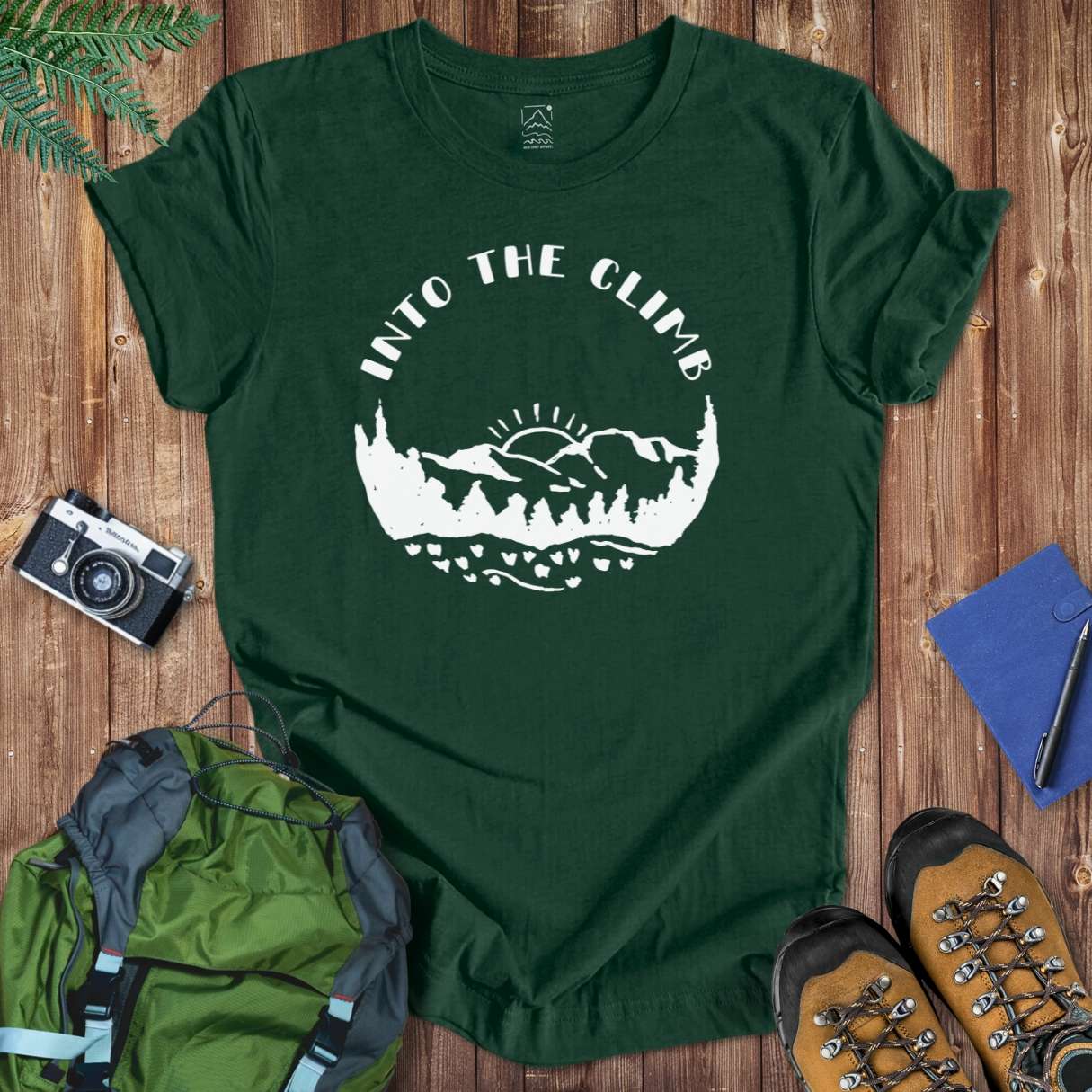 Into The Climb Tee T-Shirt Forest / S