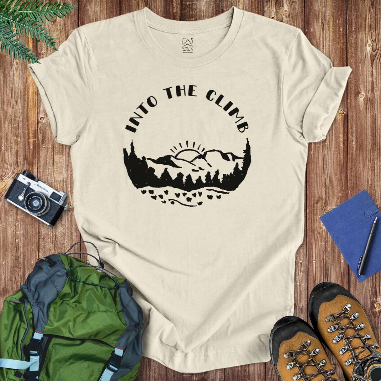 Into The Climb Tee T-Shirt Natural / S