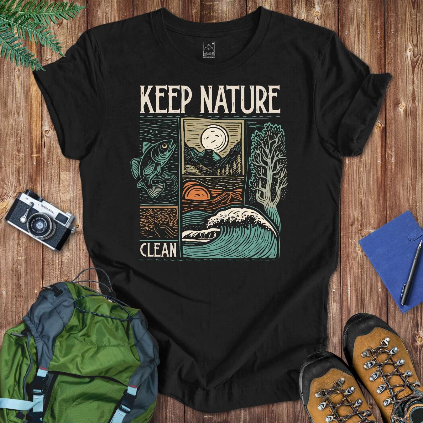 Keep Nature Clean Tee T-Shirt Black / S