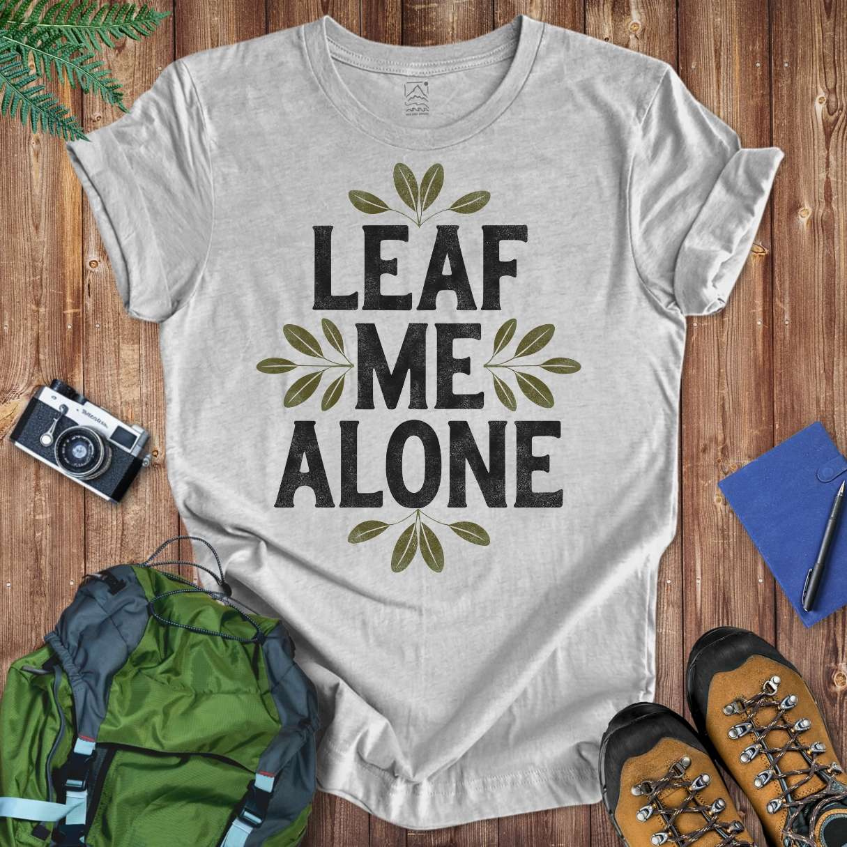 Leaf Me Alone Tee T-Shirt Athletic Heather / S