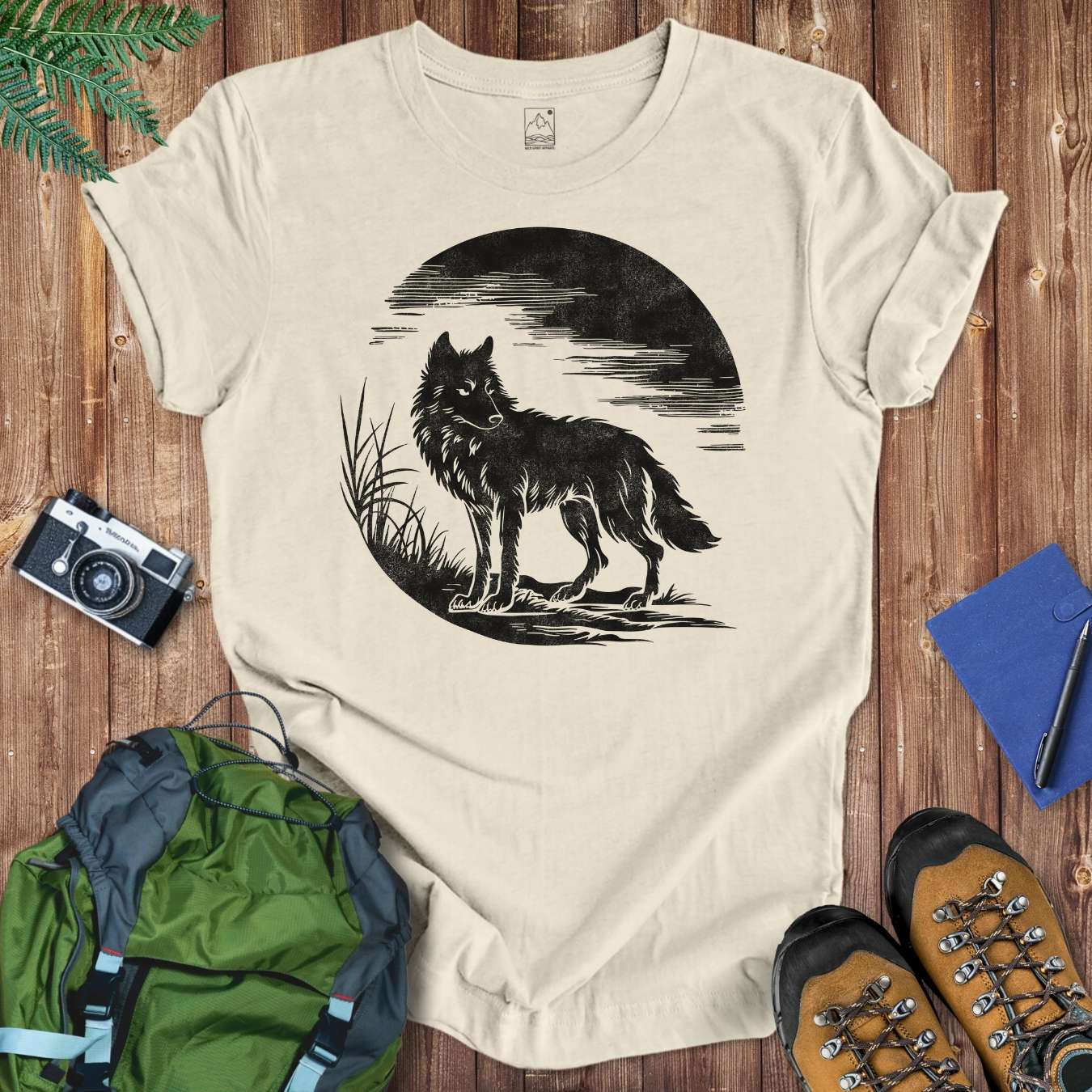 Lone Wolf Tee T-Shirt Natural / S