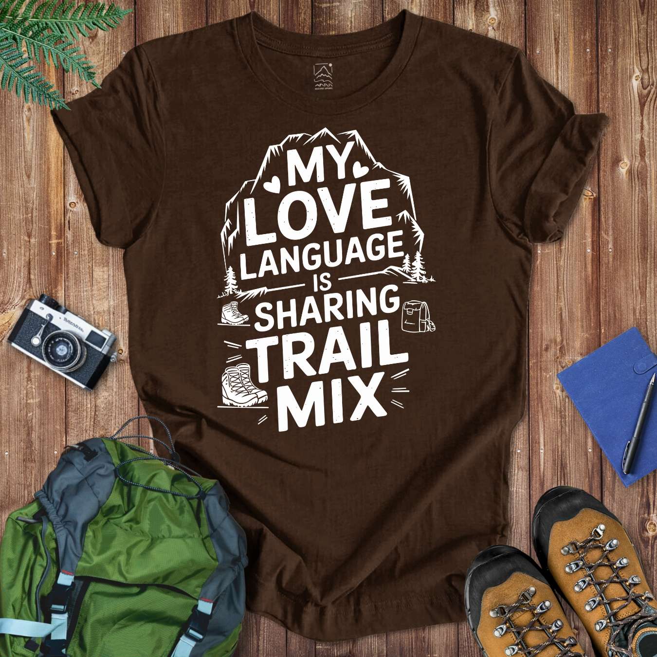 Love Language Trail Mix Tee T-Shirt Brown / S