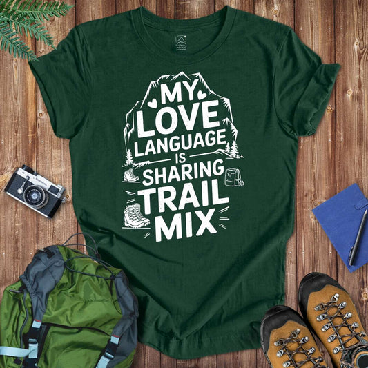 Love Language Trail Mix Tee T-Shirt Forest / S