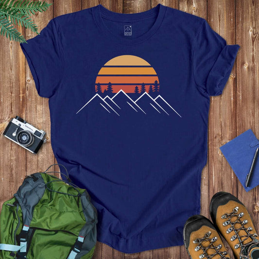 Minimalist Sunset Tee T-Shirt Navy / S