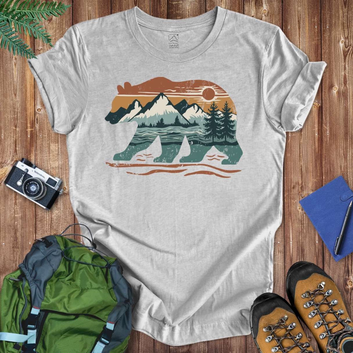 Mountain Bear Tee T-Shirt Athletic Heather / S