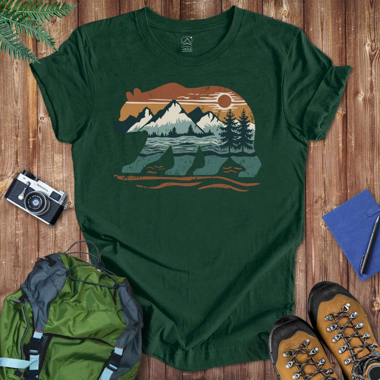 Mountain Bear Tee T-Shirt Forest / S