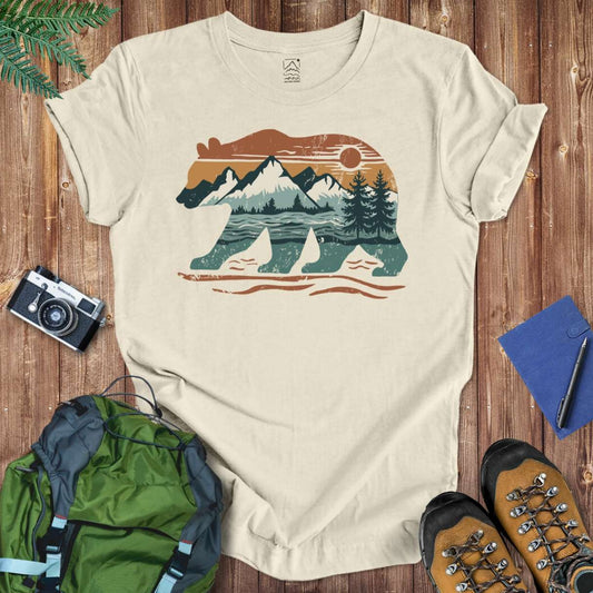 Mountain Bear Tee T-Shirt Natural / S