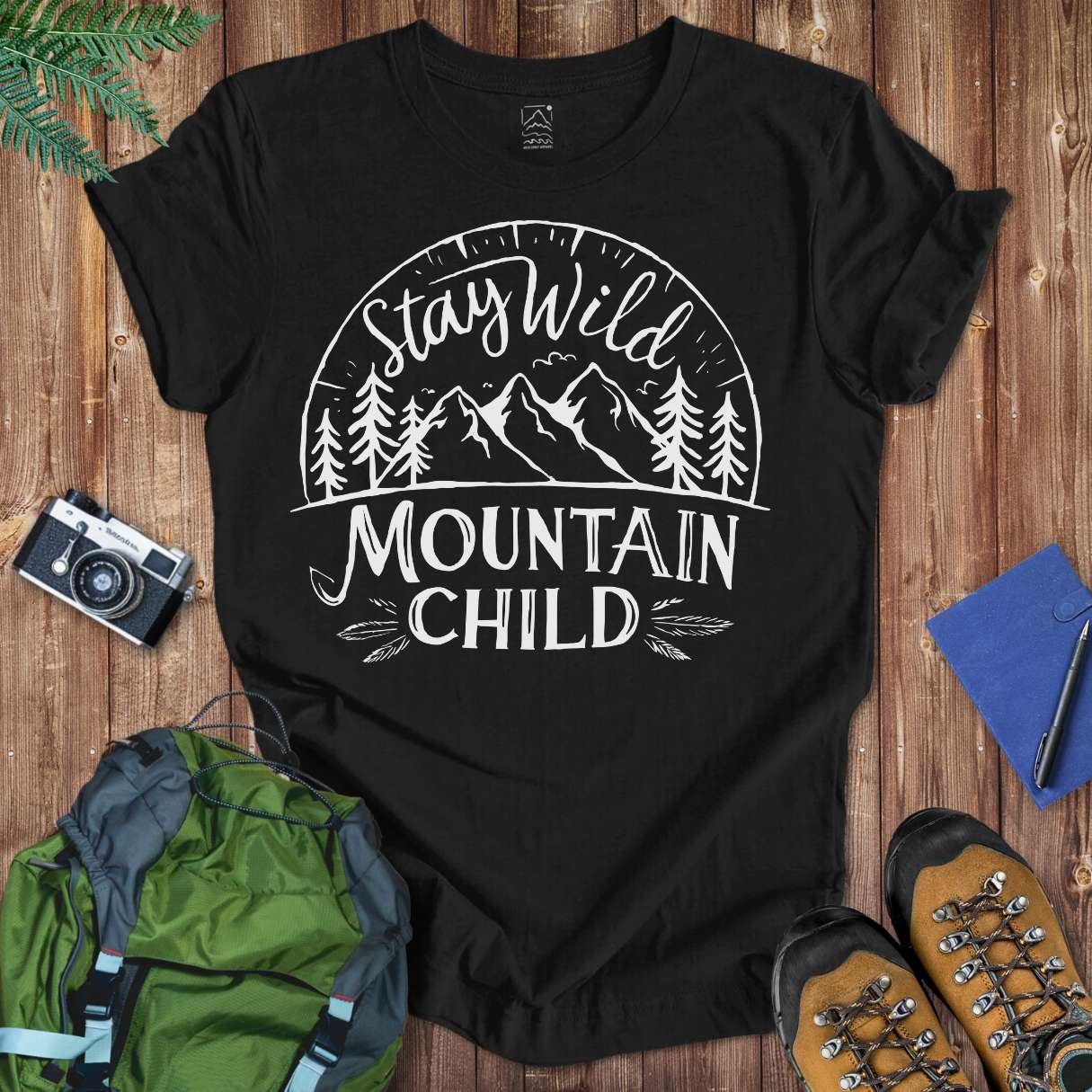 Mountain Child Tee T-Shirt Black / S