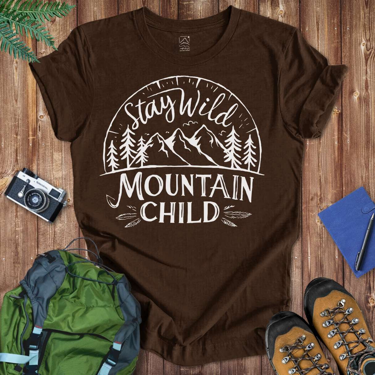 Mountain Child Tee T-Shirt Brown / S