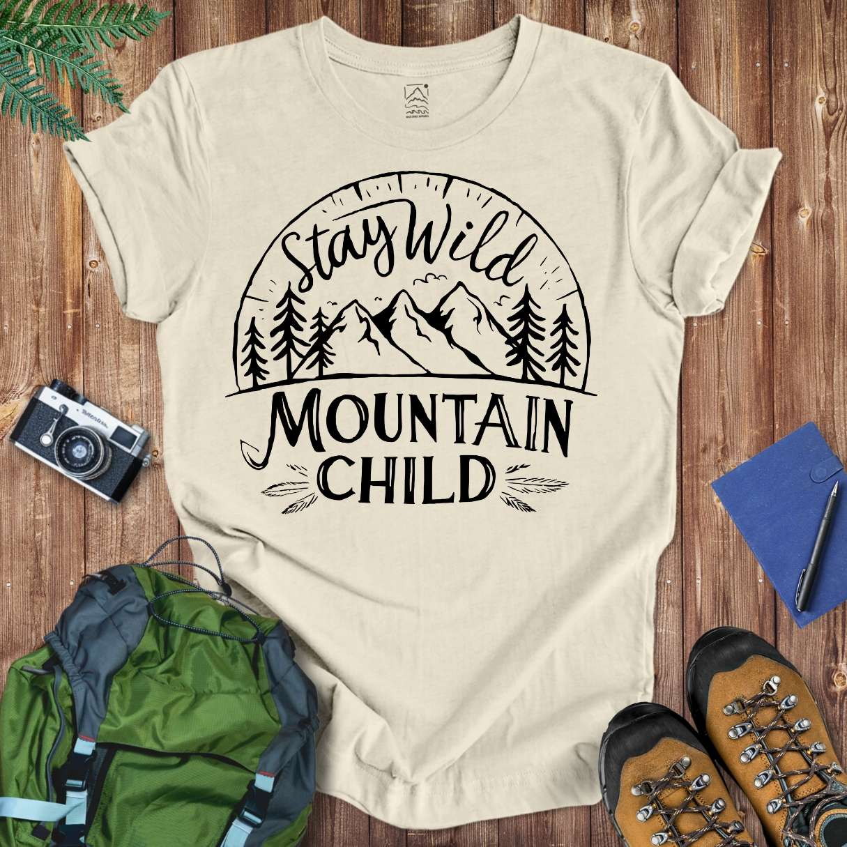 Mountain Child Tee T-Shirt Natural / S