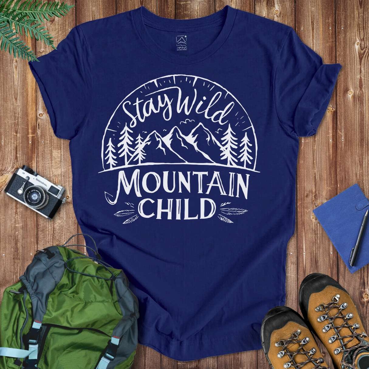 Mountain Child Tee T-Shirt Navy / S